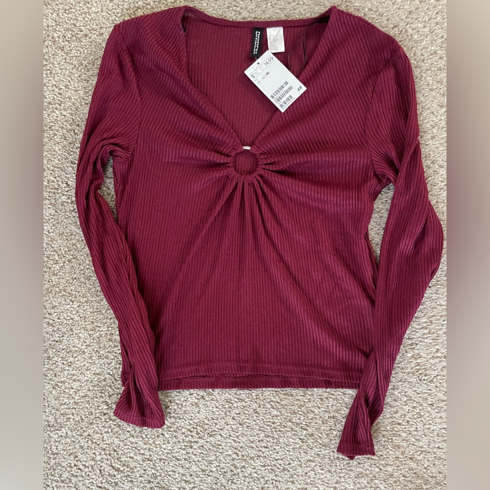 Maroon H&M Top